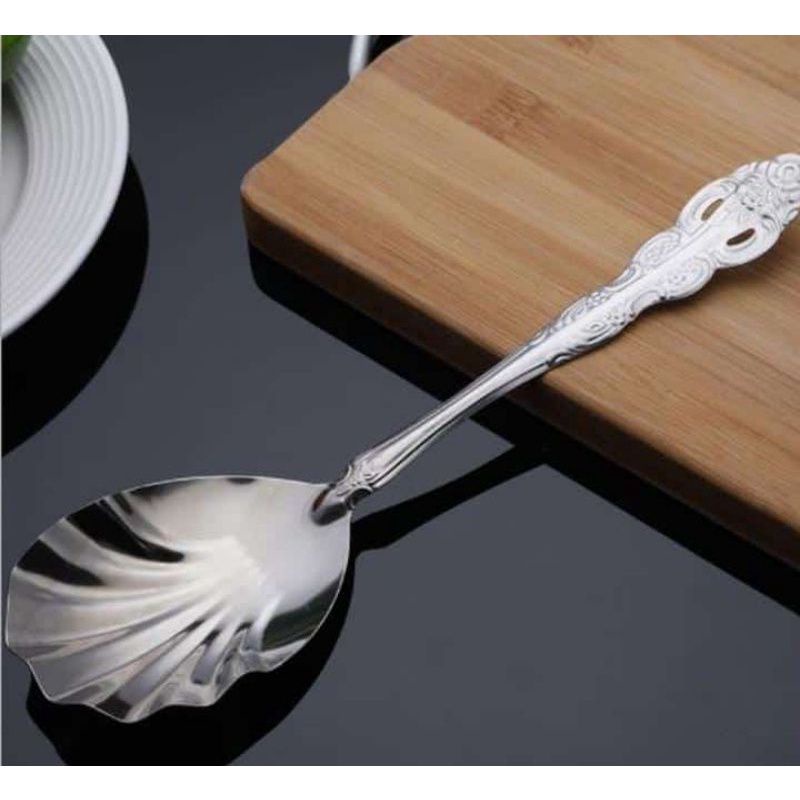 Stainless steel rice ladle with shell grains | Shopee Singapore