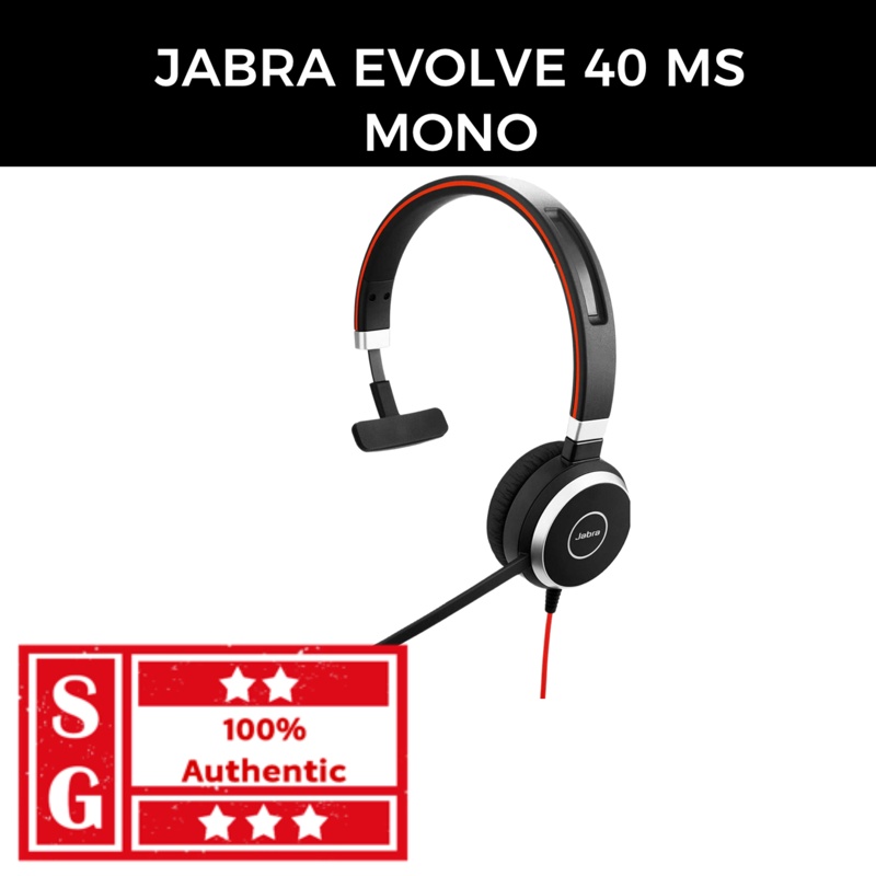 Jabra evolve 40 ms mono usb hot sale