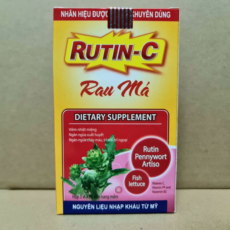 SA Rutin C Gotu Kola Helps Reduce Root Bleeding, Mouth Heat, Varicose