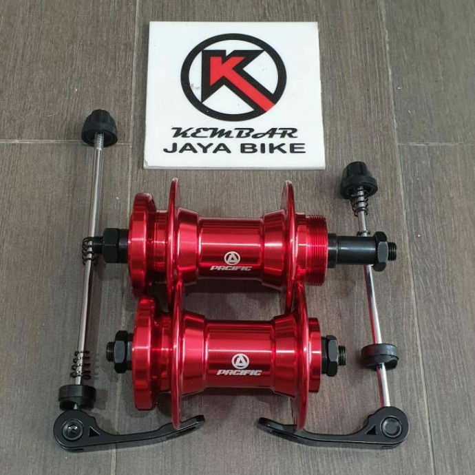 MERAH Hub Drat Alloy Pacific 32H Disc QR Red | Shopee Singapore