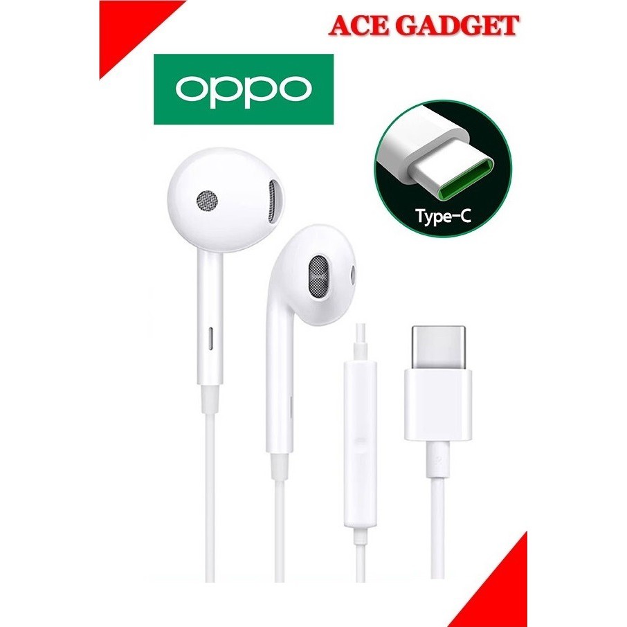 Oppo Type-C Earphone MH135 Stereo Headset With Type-C Plug For R15 R17 ...