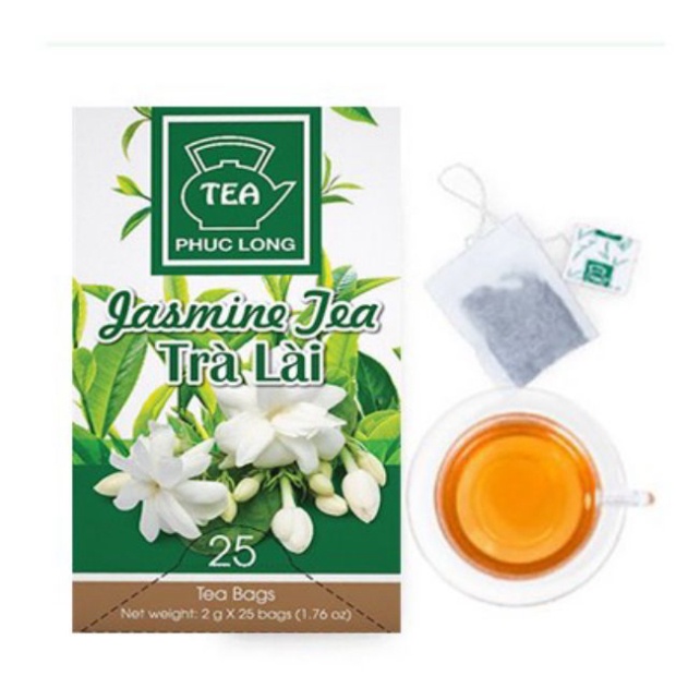 Phuc Long jasmine tea filter bag 2g x 25 delicious packs | Shopee Singapore