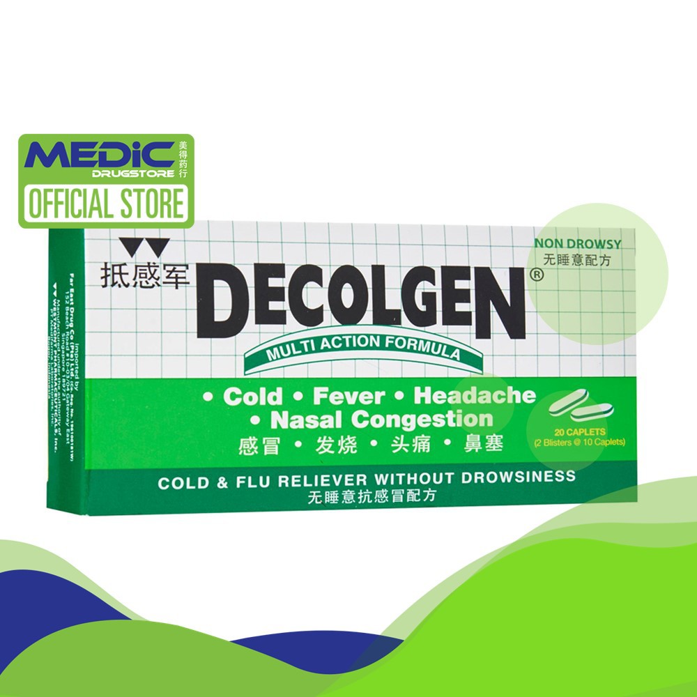 [Bundle of 6] Decolgen Non Drowse 20s - By Medic Drugstore | Shopee ...