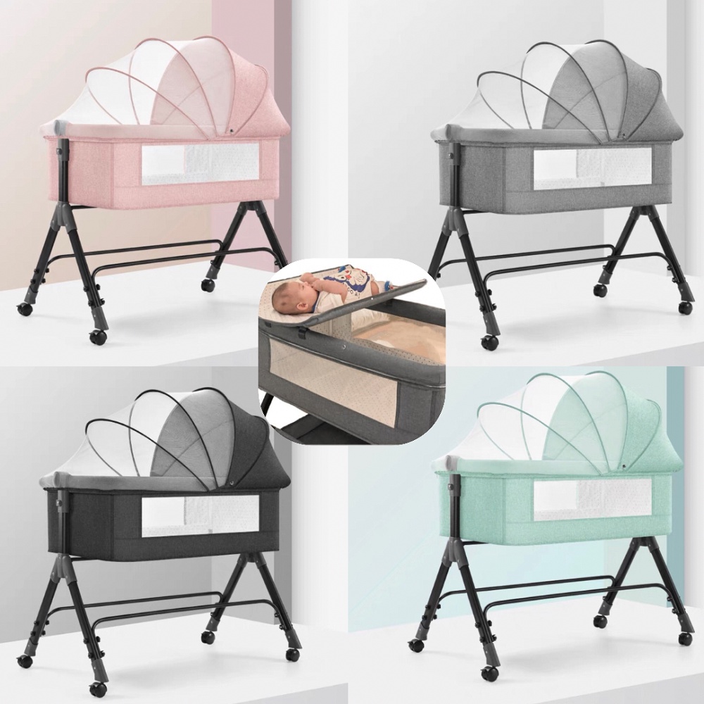 [SG Stock] BC Baby Cot Rocking with Diaper Changing Co-sleeper for Bed ...