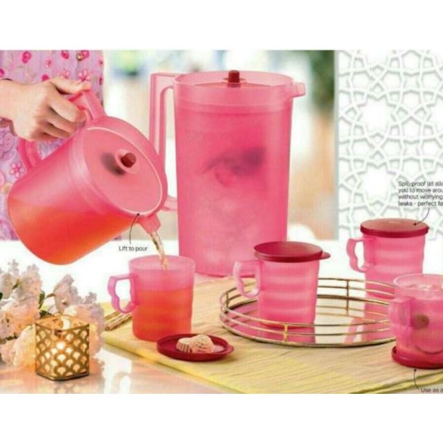 Tupperware pitcher RED 4.2L | Shopee Singapore