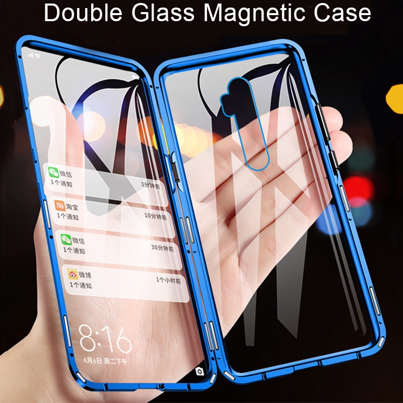 Front+Back Double Sides Tempered Glass Magnetic Case OPPO Reno 9 Pro 8 ...