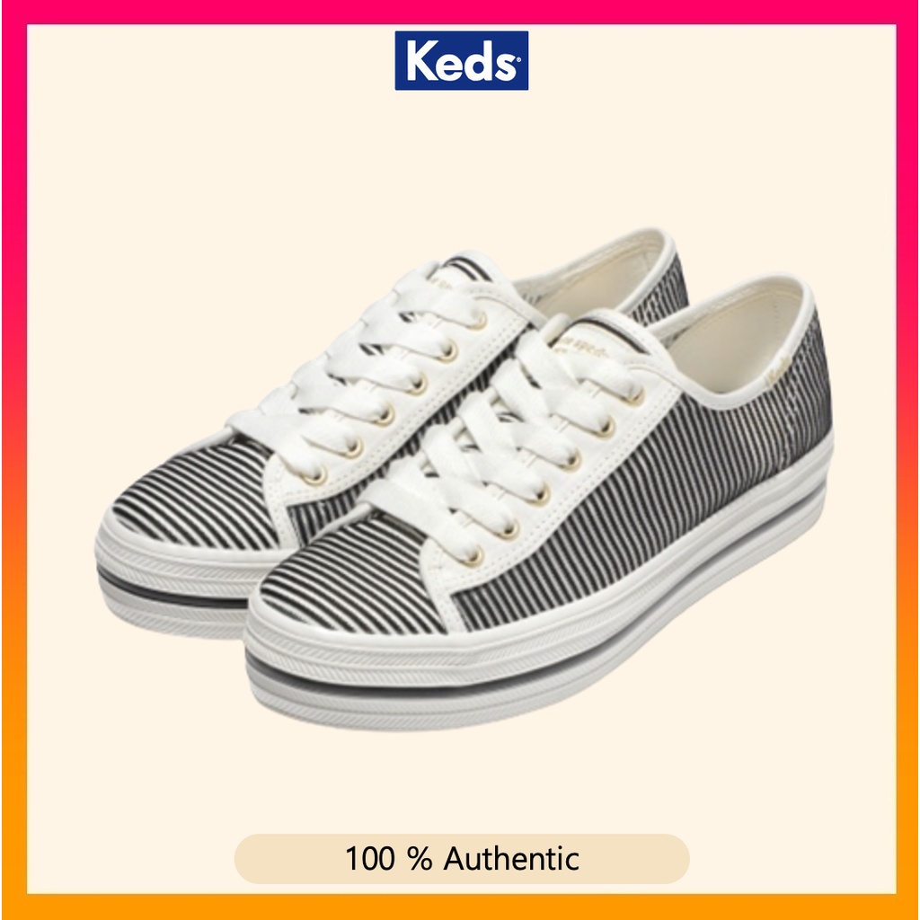 Keds triple cheap kick striped mesh