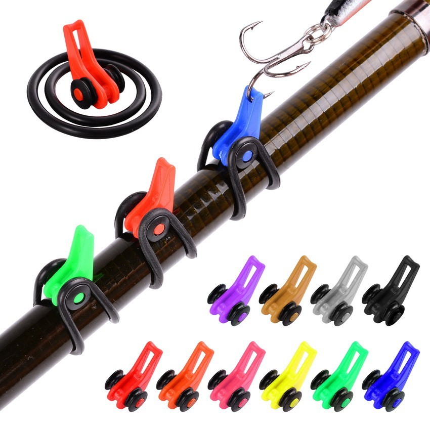 10Pcs/Bag Plastic Fishing Hook Keeper for Fishing Rod Pole Fishing
