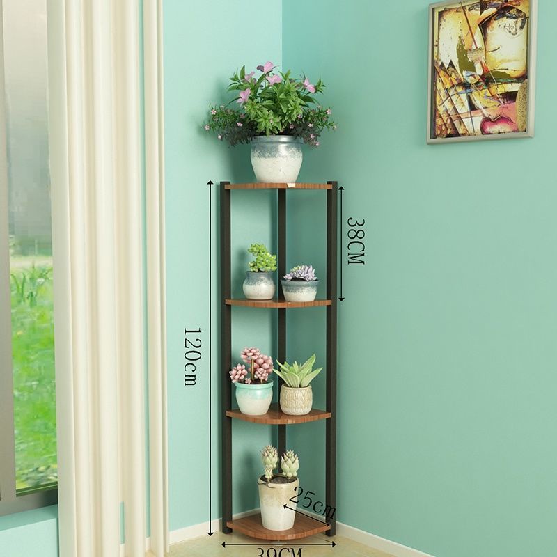 Corner shelf corner flower stand living room indoor succulent balcony