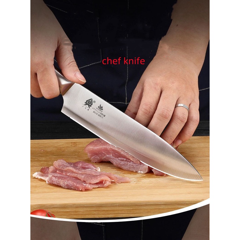 (SG Spot) Stainless Steel Kitchen Knife Cleaver Kitchen Knife Combination Meat Cleaver Kitchen