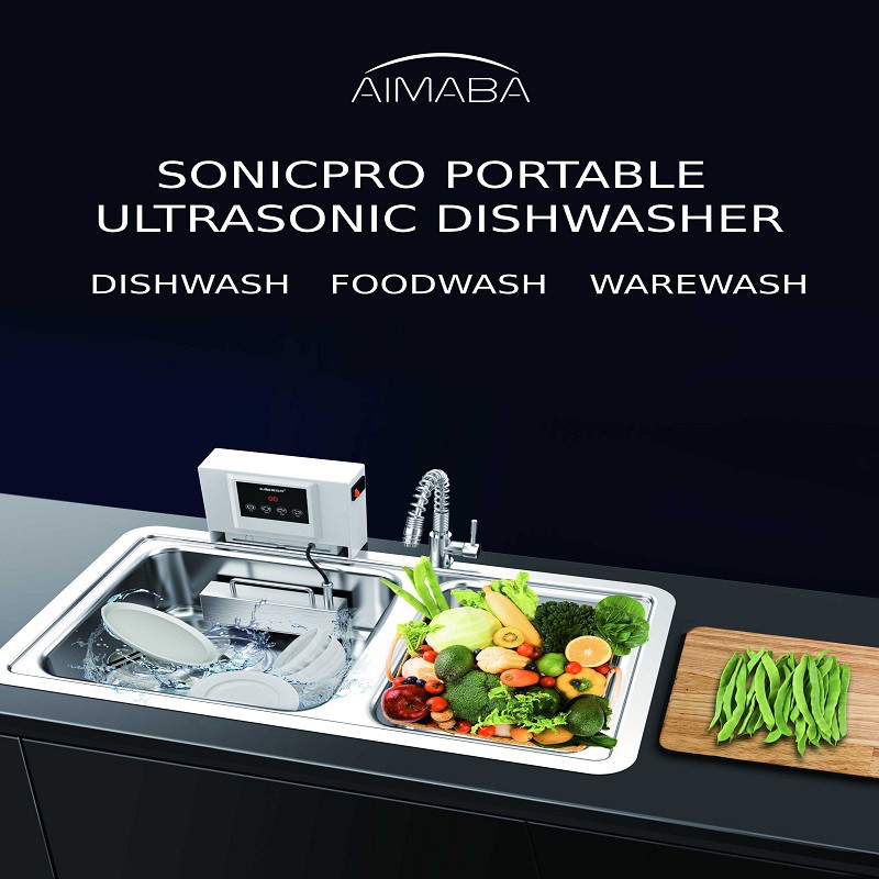 Ultrasonic dishwasher outlet portable