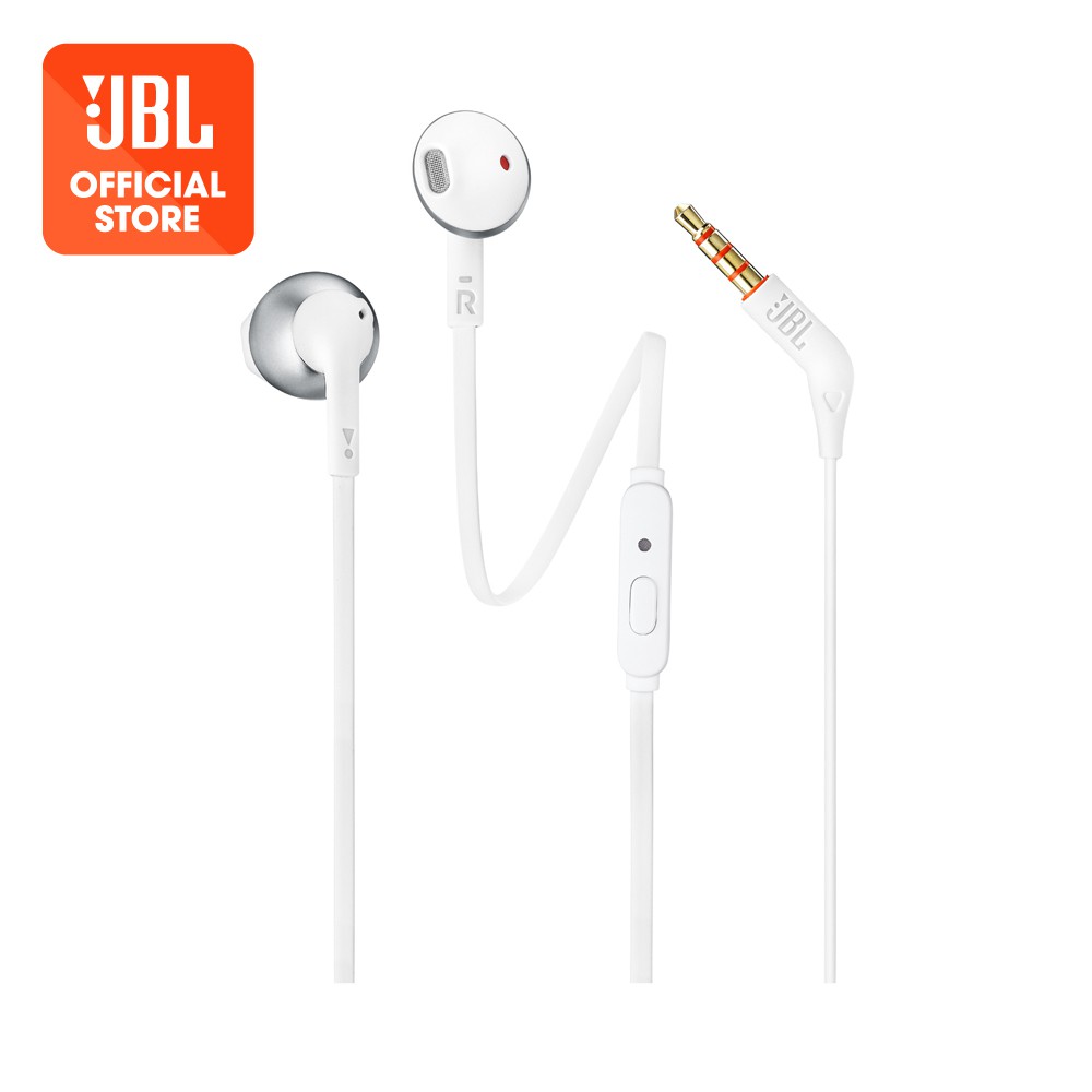 JBL T205 earbud headphones Chrome Shopee Singapore