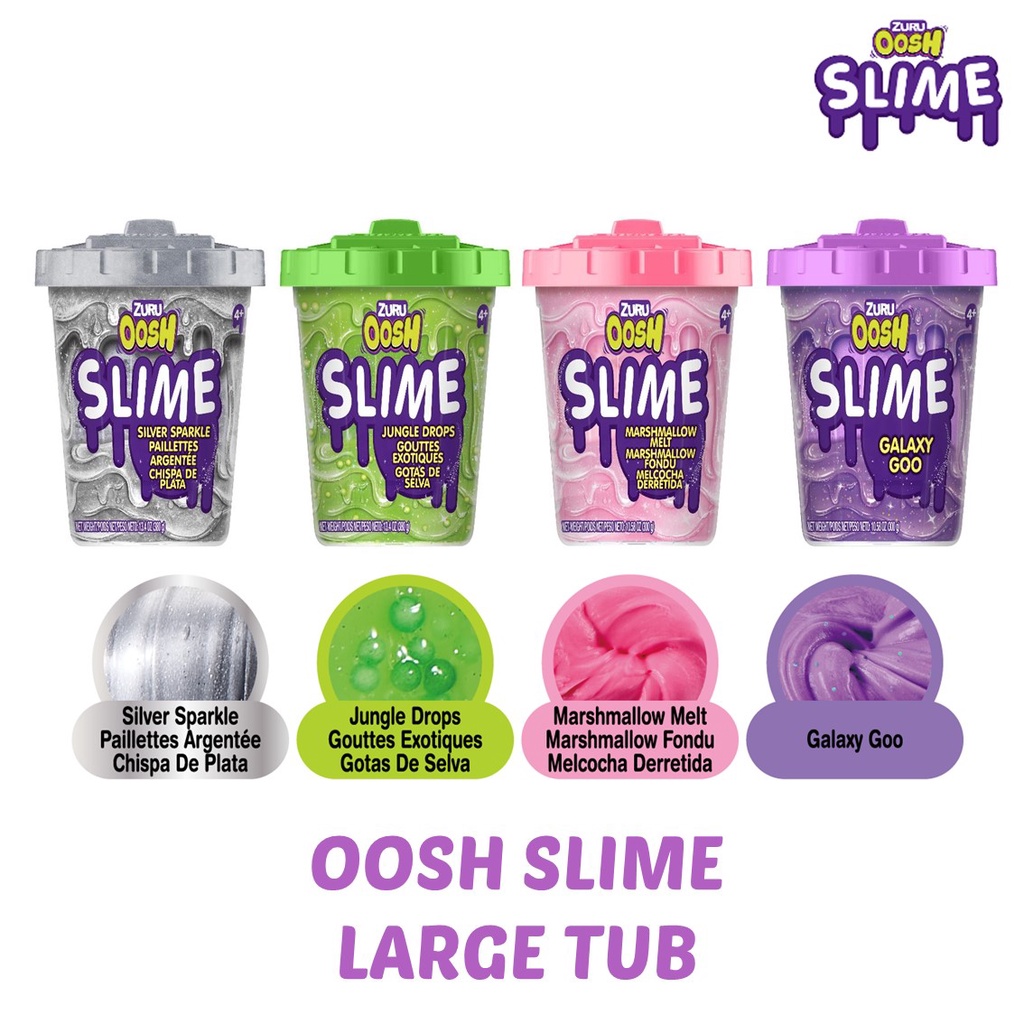 Oosh Non-Stick Slime S4 by ZURU - Sensory Play Non-Toxic Assorted ...