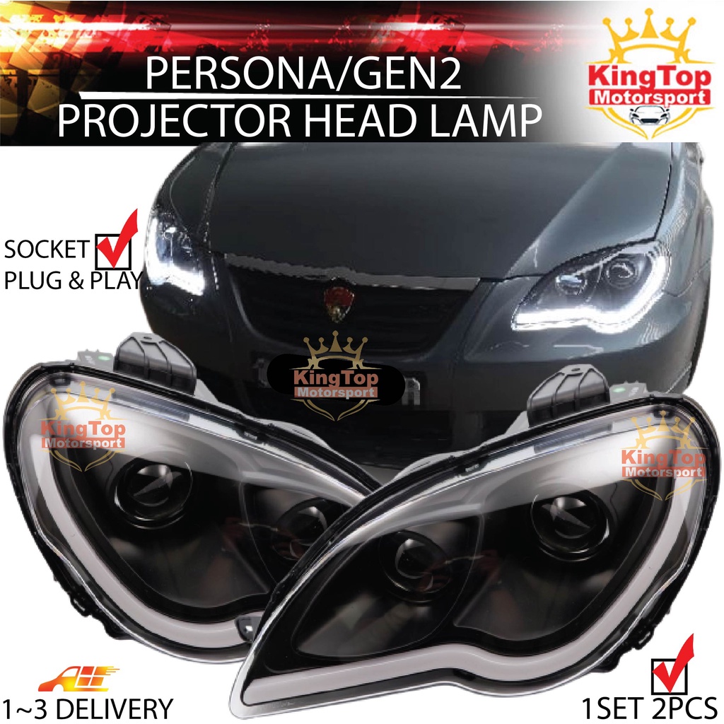 Proton Gen 2 / Persona Projector Headlamp With Light Bar + Signal ...