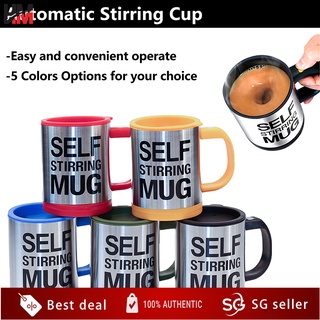 7 colors 450ml Self Stirring Mug Automatic Mixing Mug for Coffee Milk Grain  Oat Stainless Steel Thermal Cup Double Insulated Smart Cup