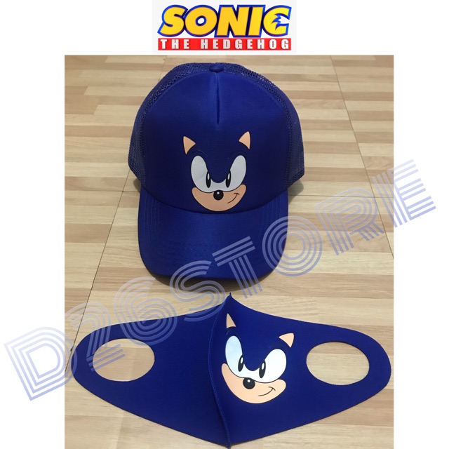 Sonic Hat+Sonic Mask Sonic Face Net Hat+Sonic Face Mask Sonic The ...