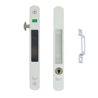 HE-6D Sliding Door Lock with Key (Black / Silver / White) / Sliding ...