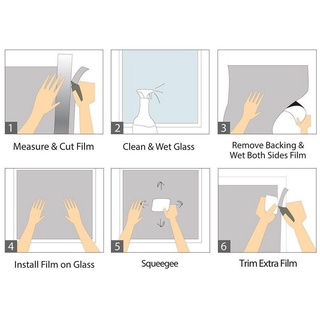 White Frosted Window film Shading heat insulation and sunscreen ...