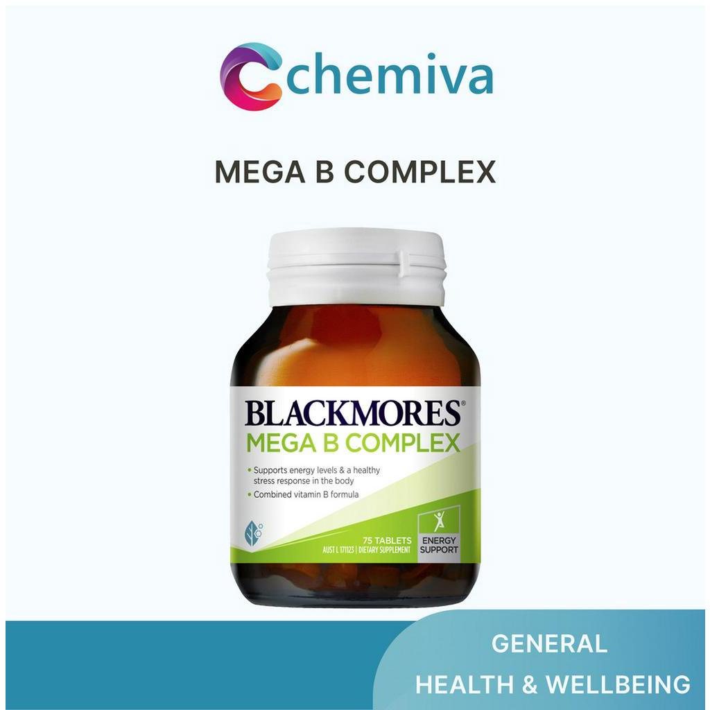 [Fast Shipping] Blackmores Mega B Complex Energy Support Vitamin B12