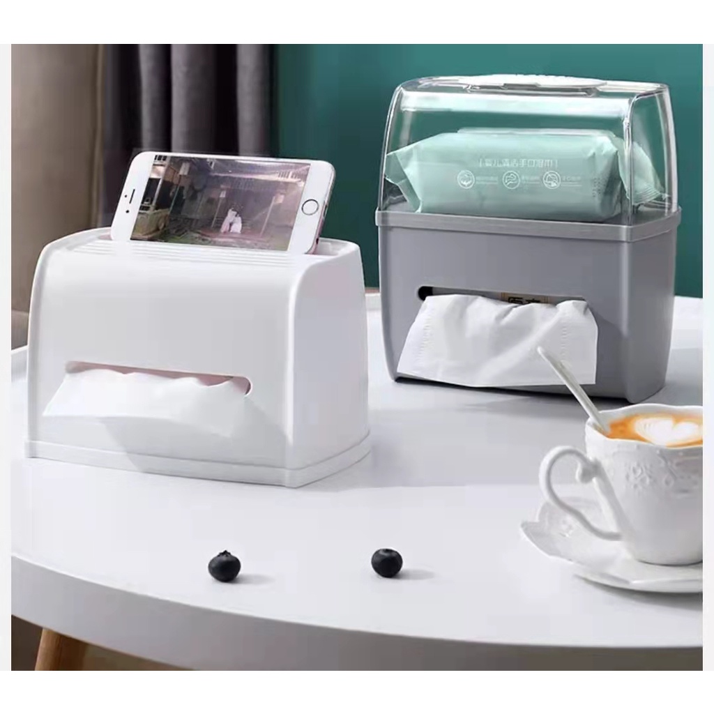 2 In 1 Tissue Box [Wet & Dry Tissue Box Holder] | Shopee Singapore
