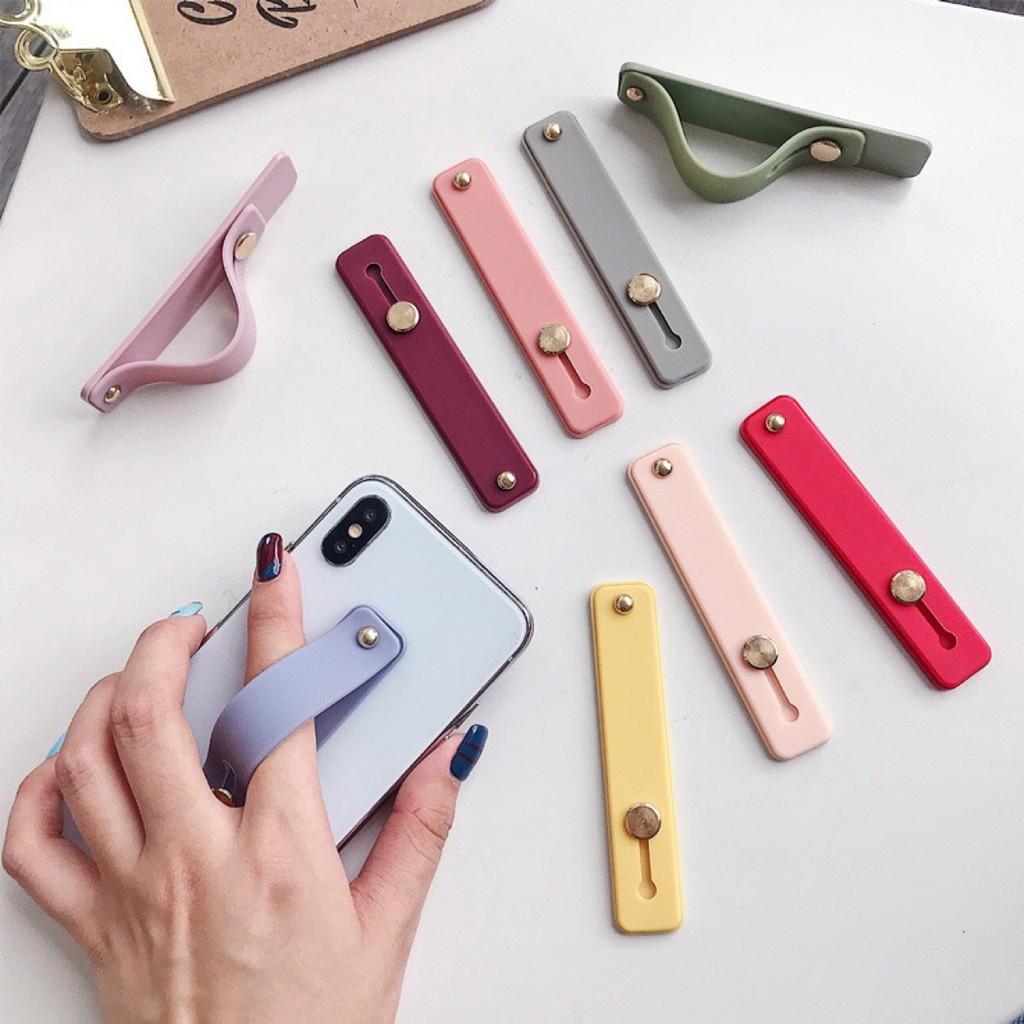 Mobile Phone Bracket Paste Type Simple Ring Buckle Push-pull Wrist Strap Bracket Non-slip Bracket Lazy Bracket