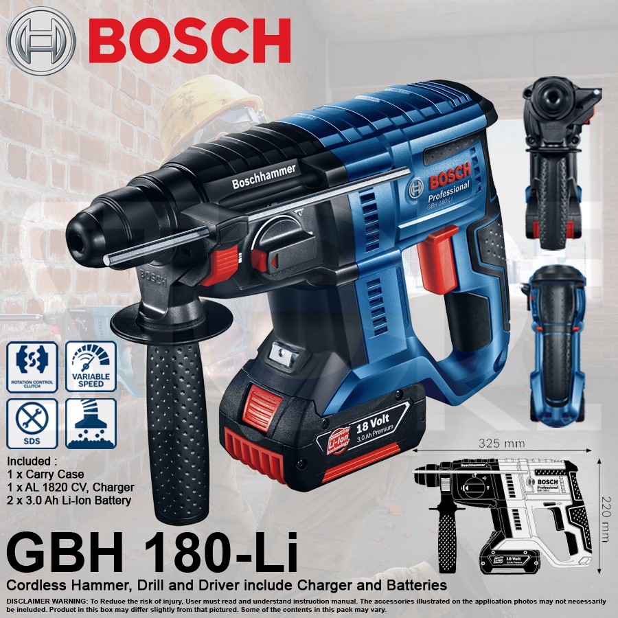 Buy Bosch gbh 180 li At Sale Prices Online November 2025