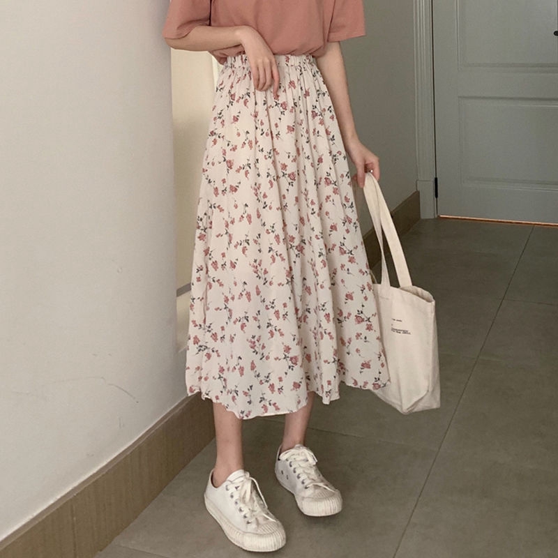 Floral midi skirt clearance singapore