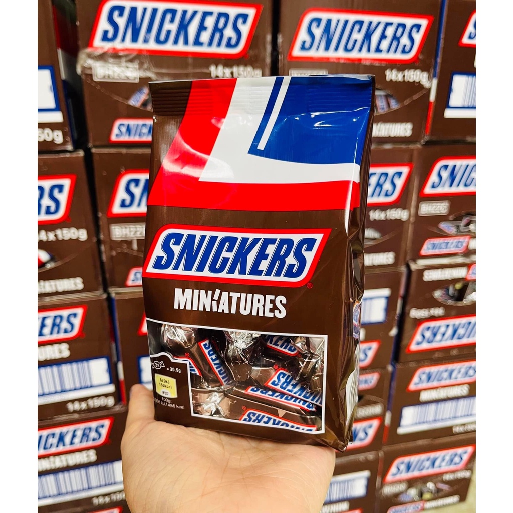 Snickers Minuatures Peanut Chocolate Candy 150g | Shopee Singapore