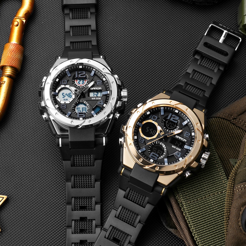 SANDA Sport Watches Mens 2021 Brand Military Waterproof Shockproof ...