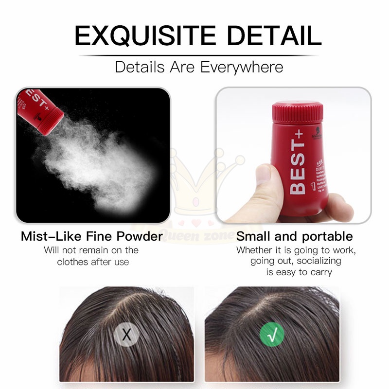 10g Best + Hair Powder Styling Powder Serbuk Rambut Dust It Mattifying ...
