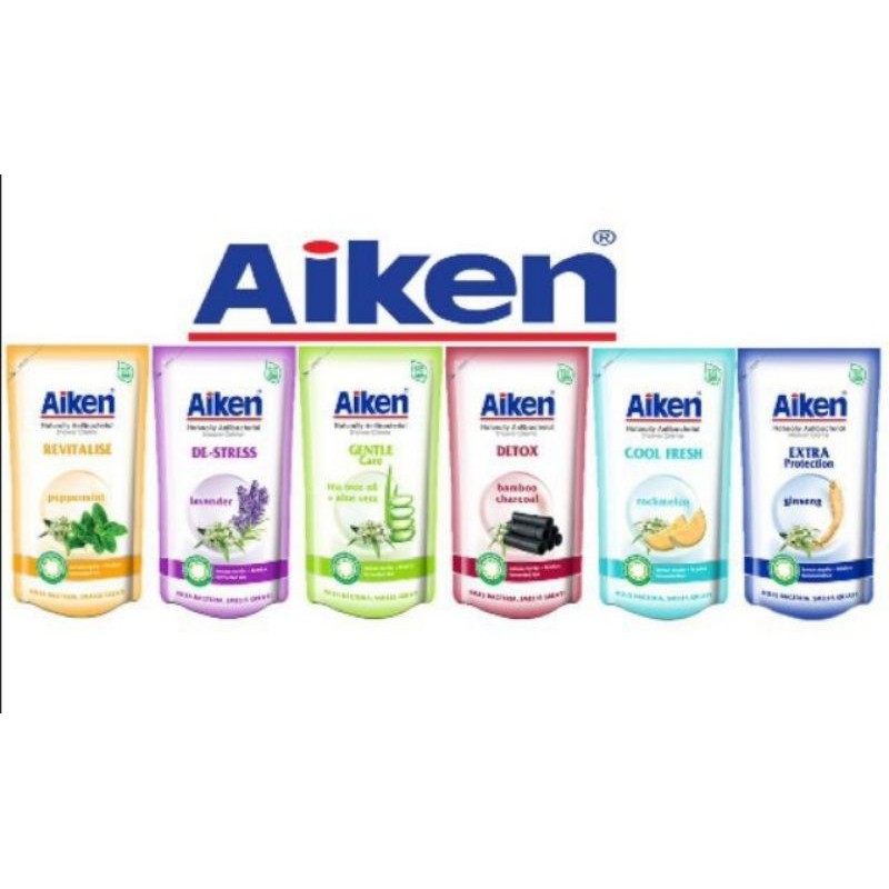 Aiken Antibacterial Shower Gel Refill Pack 850g Shopee Singapore