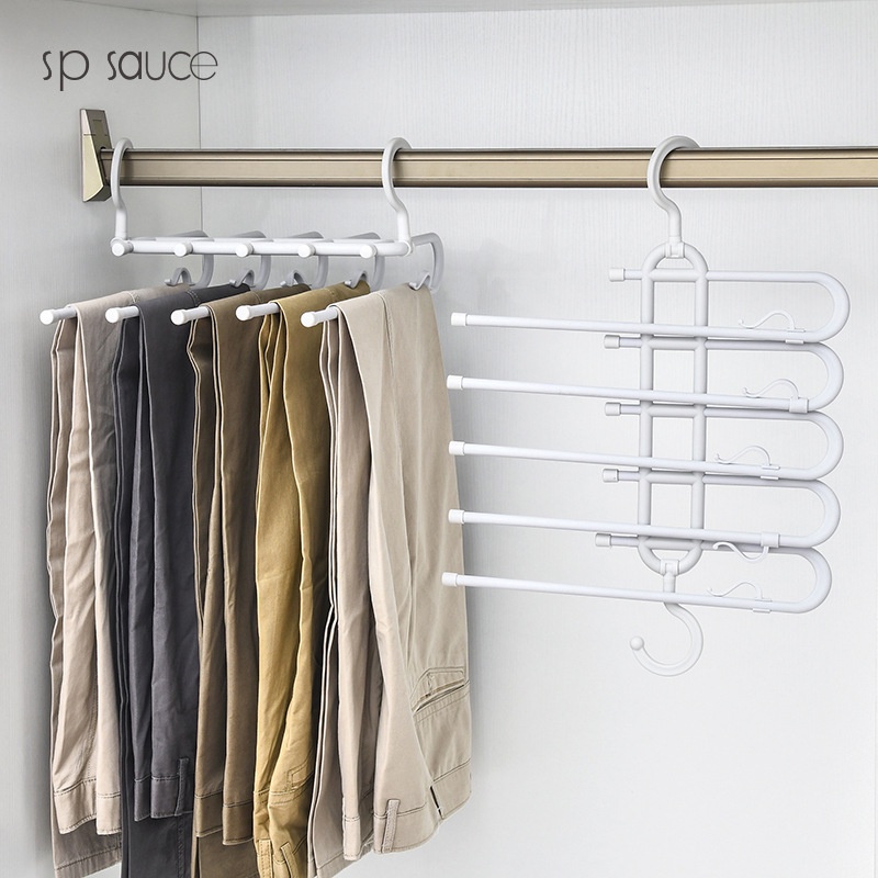Multi-Layer Hanger Hanging Pants Scarf Jeans Trousers Multifunctional ...