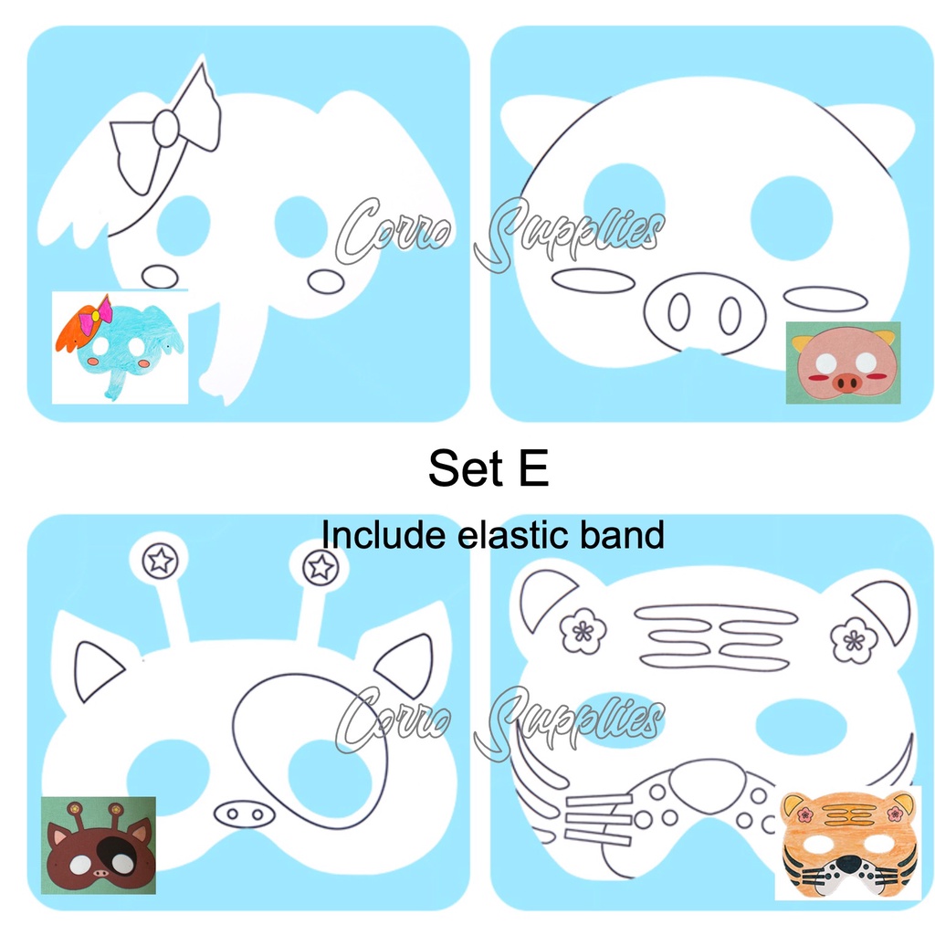 [SG Ready Stock] DIY Paper Mask Animal Cute Children Art and Craft ...