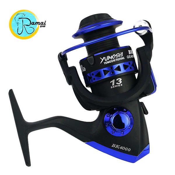 Ril Reel Yumoshi 12BB Spool Besi BK3000 Bonus Umpan Ikan - Gambar 2