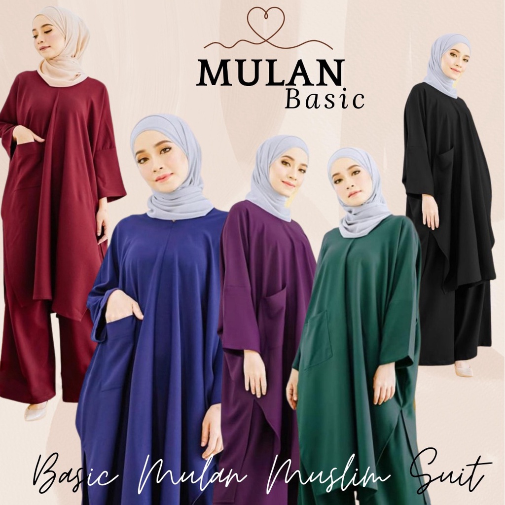 Viral Muslimah Dressnew Arrival Inspired By Mulan Basic Viral Muslimah Suit Loose Sie S Ml 1667