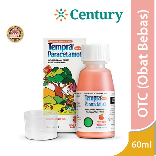 Tempra Forte Rasa Jeruk 60ml / Demam / Demam Anak /Obat Sakit Gigi anak/Penurun panas anak