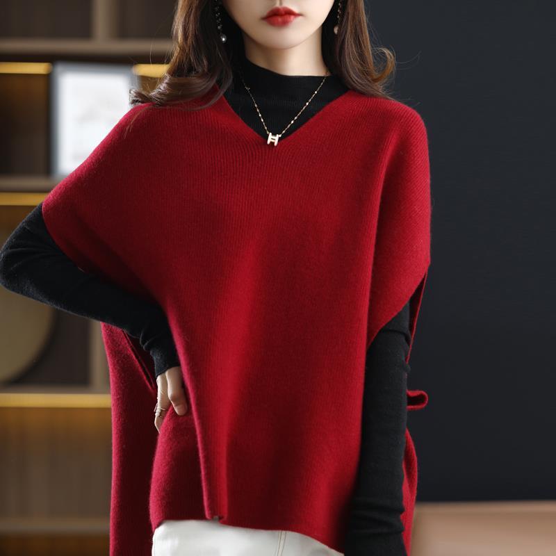 Red 2025 baggy sweater