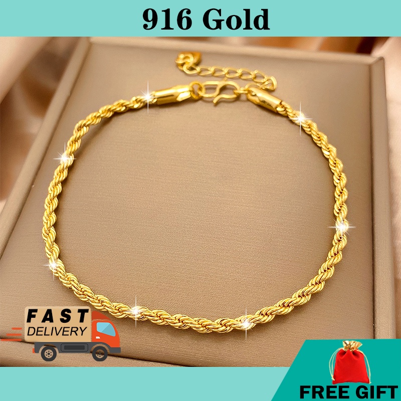 Gold thin bracelet on sale 14kt