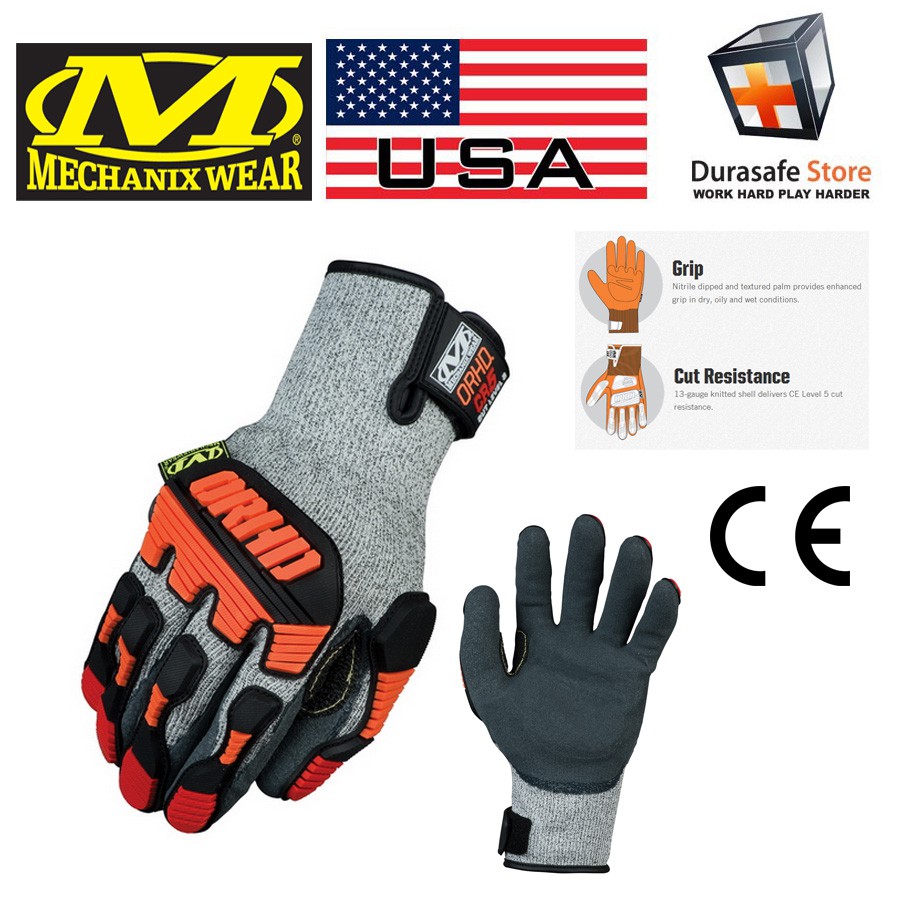 MECHANIX KHD CR ORHD Knit CR5 Cut Resistant Glove Grey Shopee Singapore