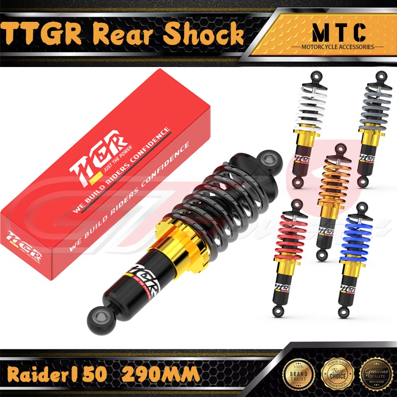 TTGR Rear Shock 290MM Exclusive For Raider150 290MM Made in | Shopee ...