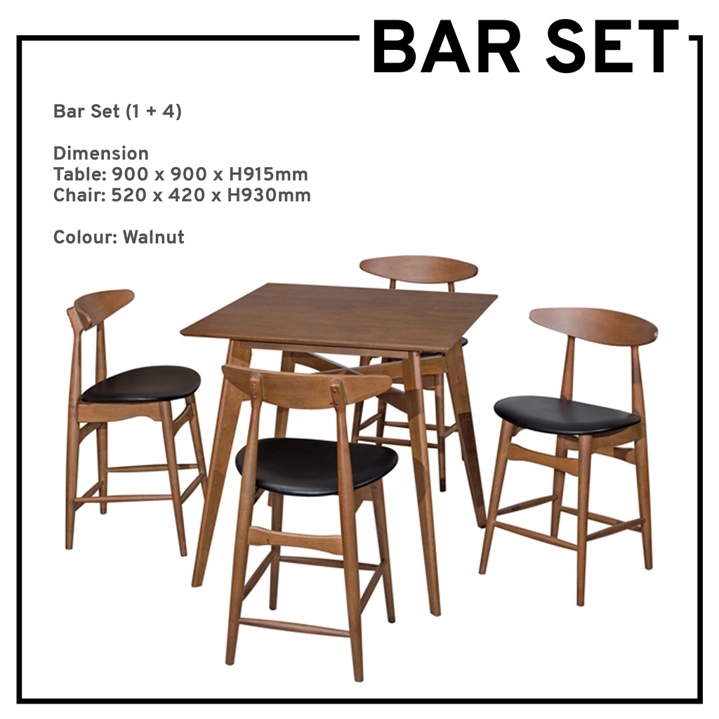 BAR SET 1 4 WITH HIGH CHAIR BAR TABLES SETS KITCHEN DINING FURNITURE