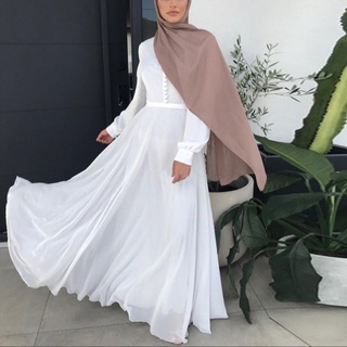 Muslim Women Robe Dress 3 Layer Premium Chiffon Garment Jilbab