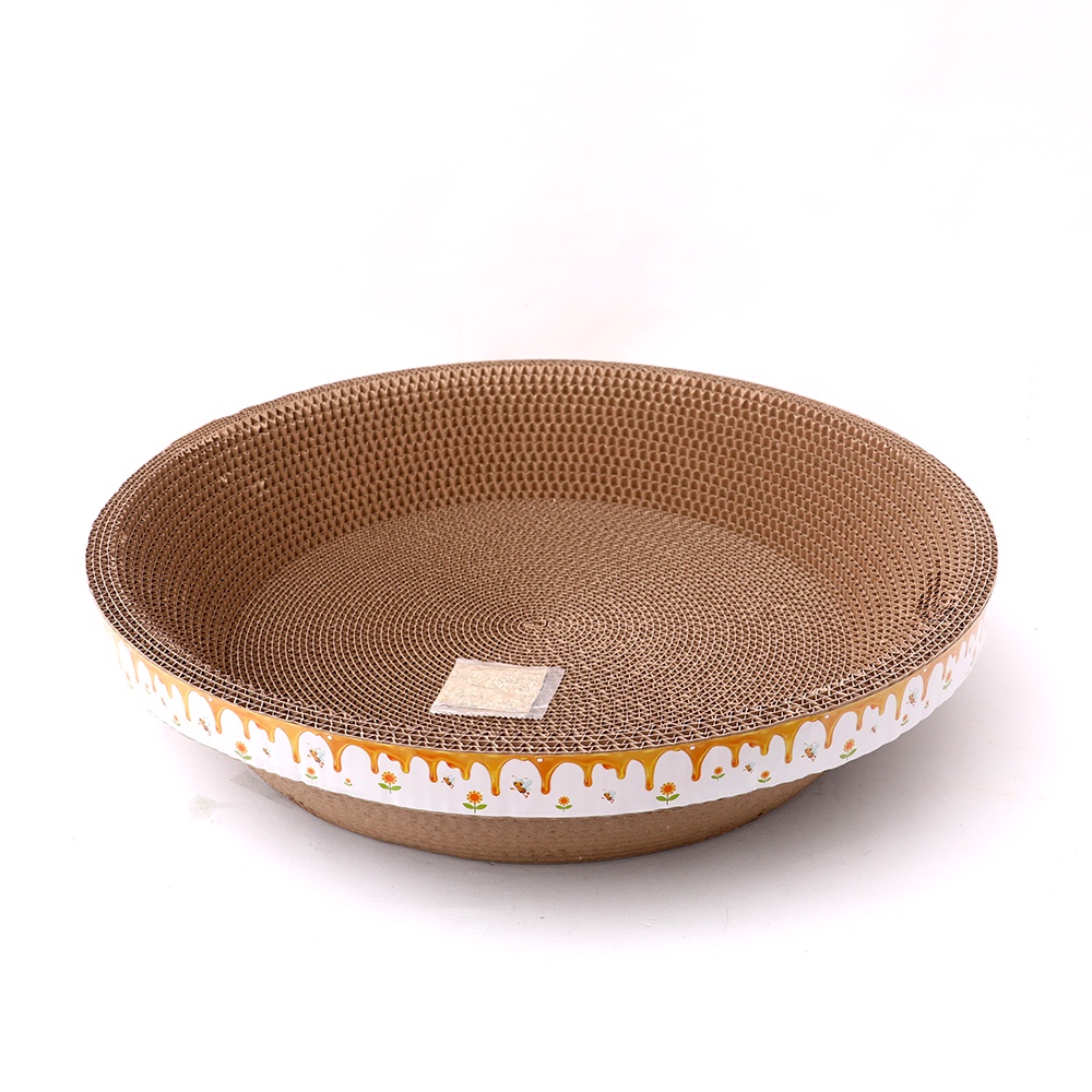 [Ready Sg Stock]Cat Scratcher Scratching Bowl, Pet Scratch Board Bowl Cardboard for Cat