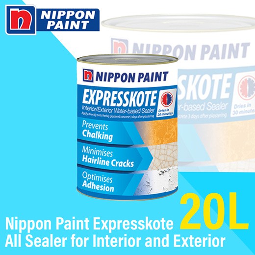 Nippon Paint Expresskote All Sealer for Interior and Exterior 20L (Free ...