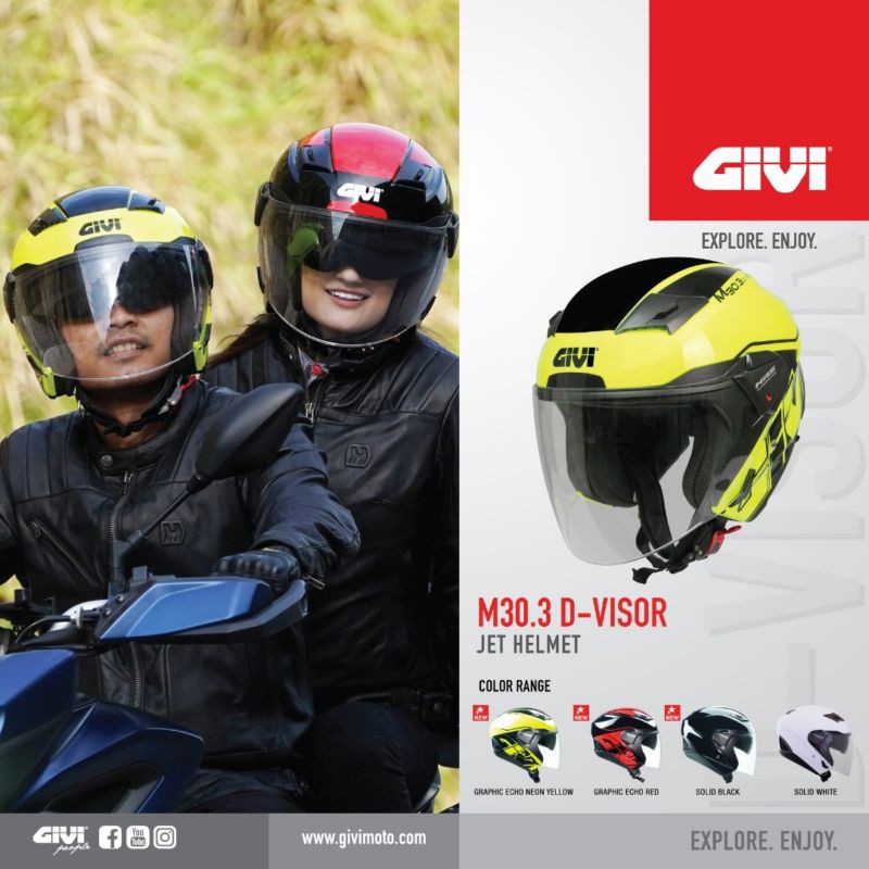 Givi helmet double hot sale visor