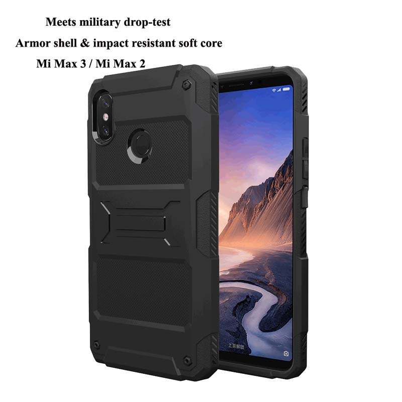 Cover In Similpelle Per Xiaomi Mi Max 3: Flip-Case Nero, Fodera Vellutata, Ritagli Precisi, Protezione Anti-graffio, PhoneNatic
