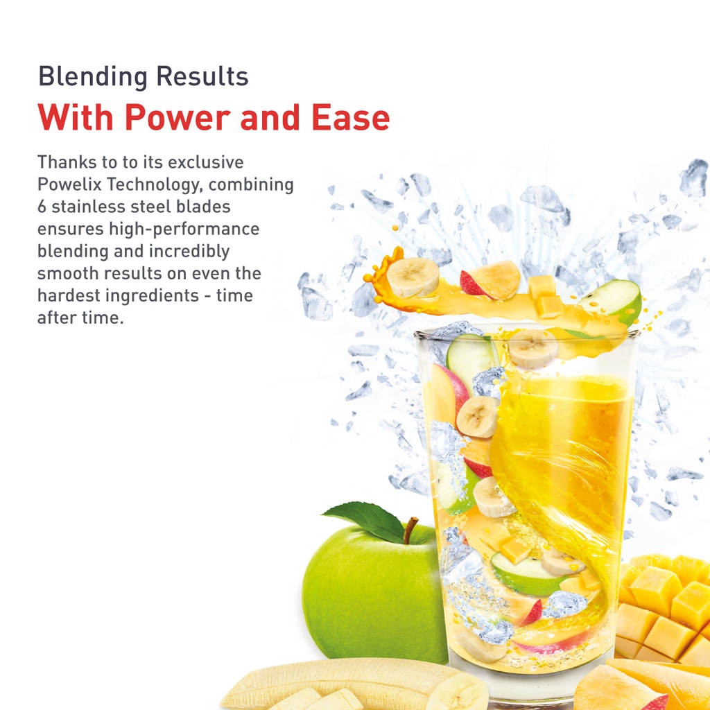 Tefal Blender Blendforce 2 (Red) BL4255, 600W, 2L, Air cooling system, Smart lock, Powelix