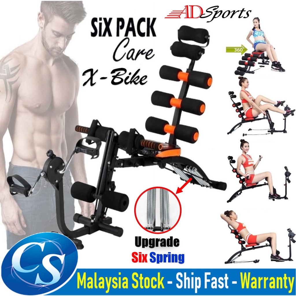 X-BIKE Gym AB Six Pack Care Total Body Gym Station Exercise Bench Chair  Power Plank 5 Mins Shaper 6 Packs Abs