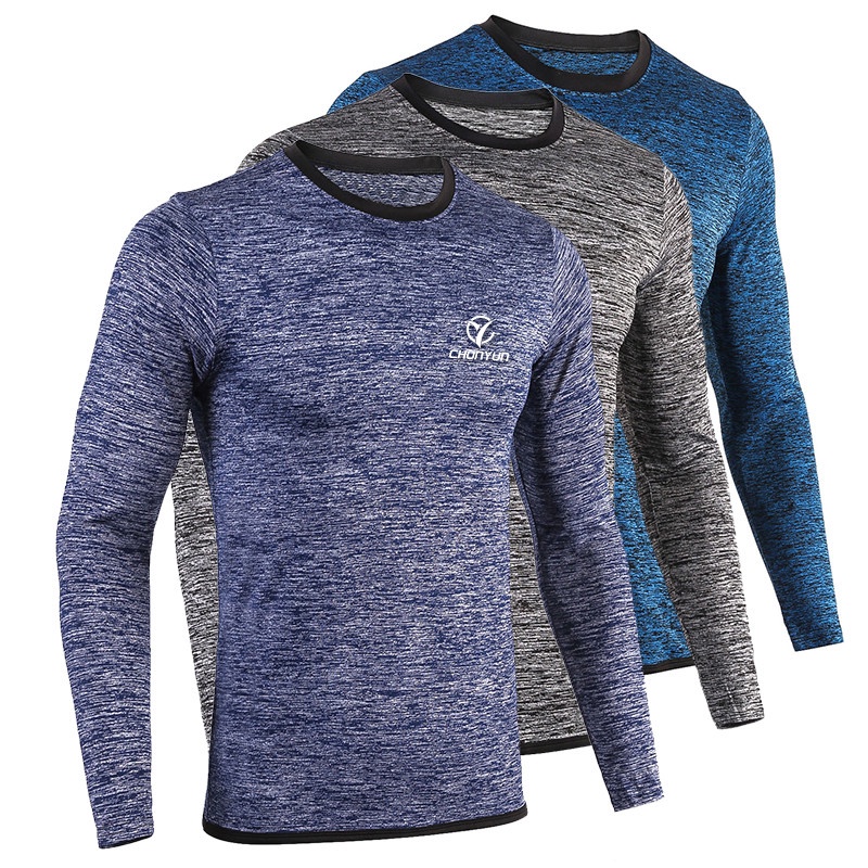 Dry Fit Compression Shirt Men Rashgard Fitness Long Sleeves Running