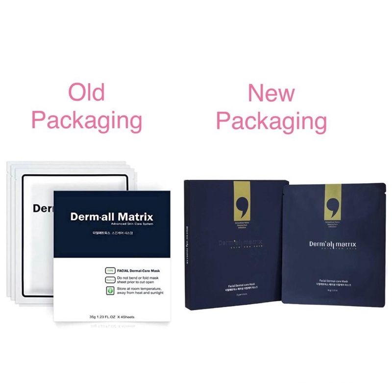 Derm-all Matrix Facial Dermal-care Mask (4pcs/ box) | Shopee Singapore